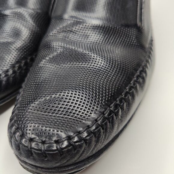 Mezlan Tore Loafer Dress Shoes Pebble Leather Black Men Size 11 M 34805 main image 11
